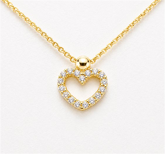 Collana Vidali Gioielli Donna in Oro giallo Zircone COOR-34-34 - COOR-34-34